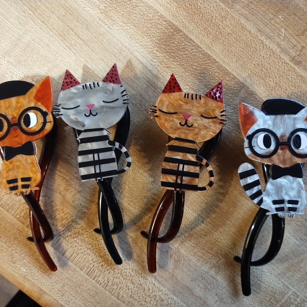 Black and Brown Hair Styling Clips